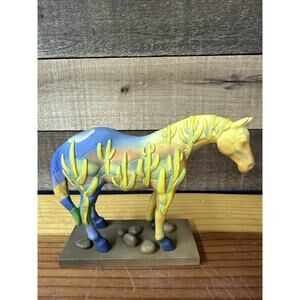 The Trail Of Painted Ponies 1523 Saguaro Stallion Horse 2005 Cactus In Box